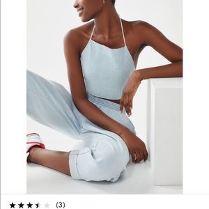 Denim crop top